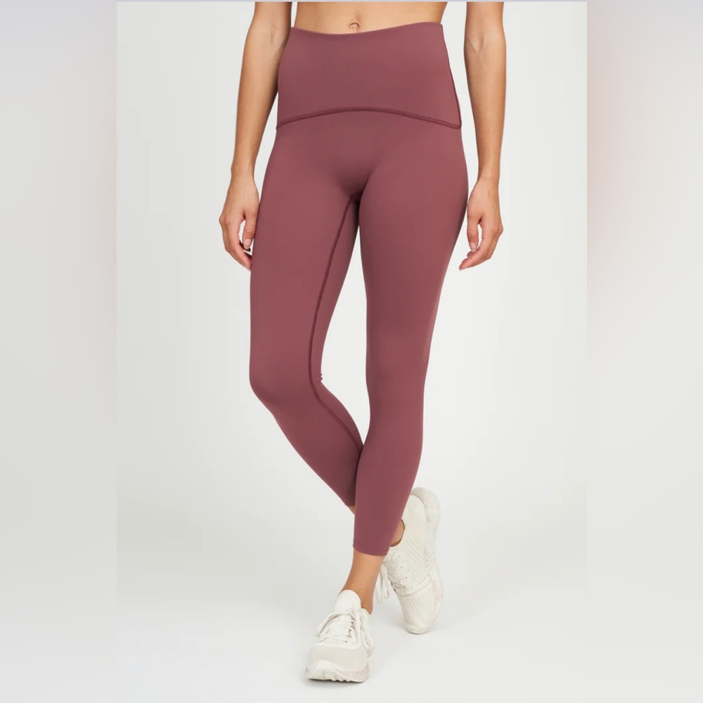 Spanx Active 7/8 Pink/Mauve Leggings, Size S